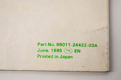 OEM Suzuki 99011-24422-03A LT185 Owner's Manual