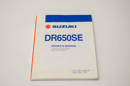 OEM Suzuki 99011-32E60-03A DR650SE Owner's Manual