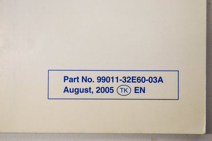 OEM Suzuki 99011-32E60-03A DR650SE Owner's Manual