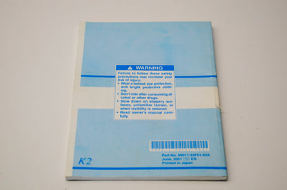 OEM Suzuki 99011-33F51-03A GSX-R750 Owner's Manual