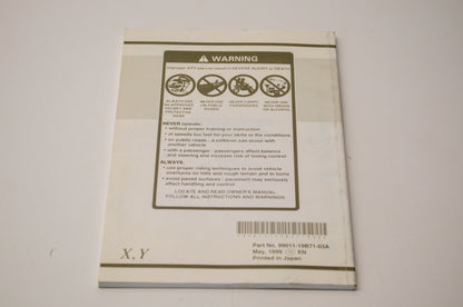 New OEM Suzuki 99011-19B71-03A LT-F300F/250F Owner's Manual NOS