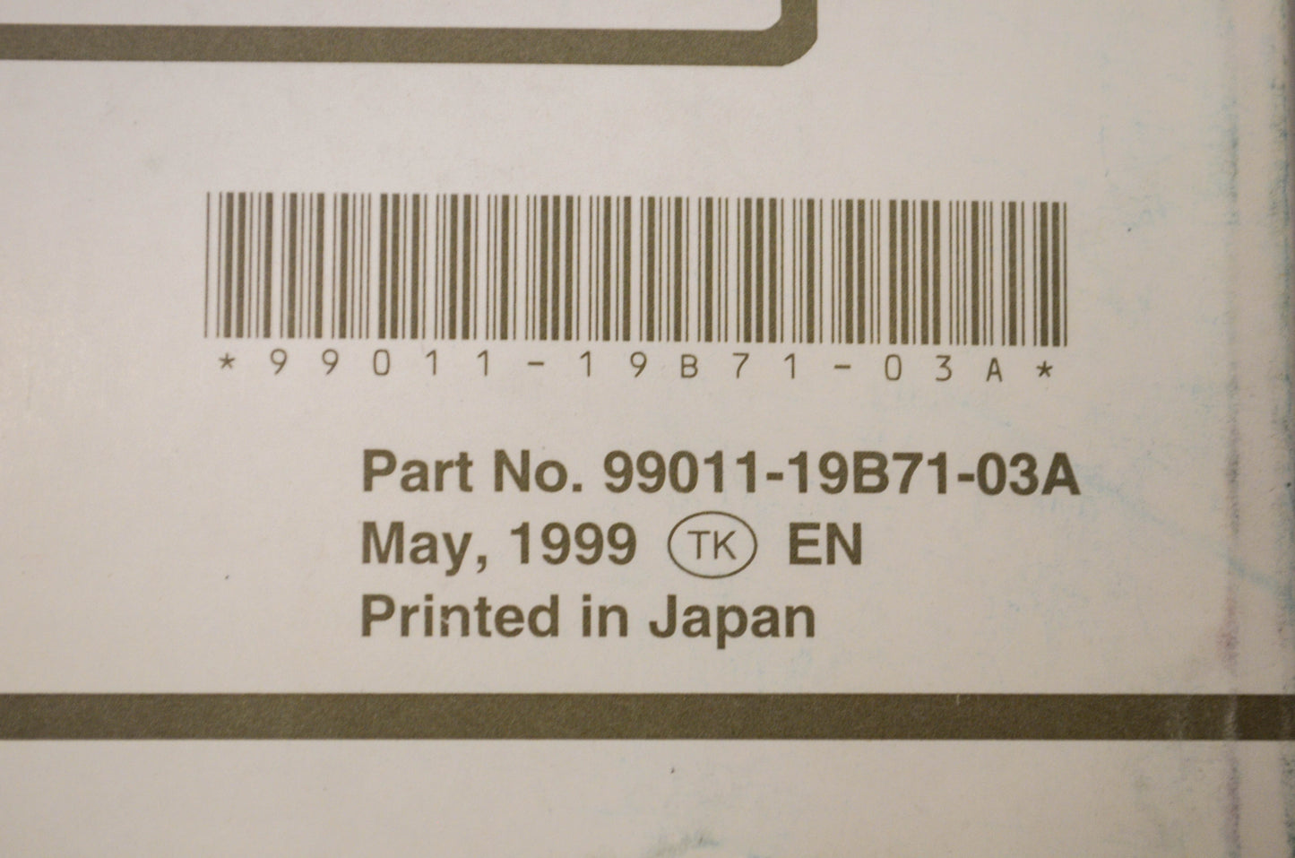 New OEM Suzuki 99011-19B71-03A LT-F300F/250F Owner's Manual NOS
