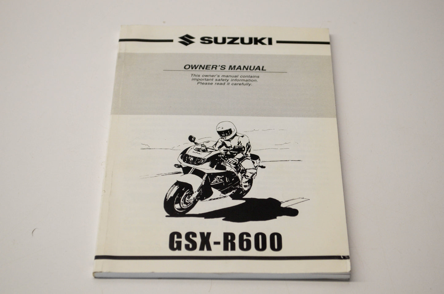 OEM Suzuki 99011-34E53-03A GSX-R600 Owner's Manual