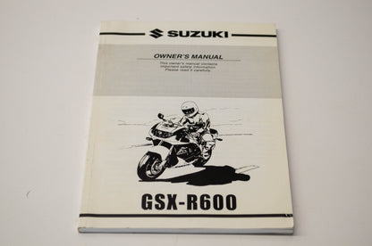 OEM Suzuki 99011-34E53-03A GSX-R600 Owner's Manual