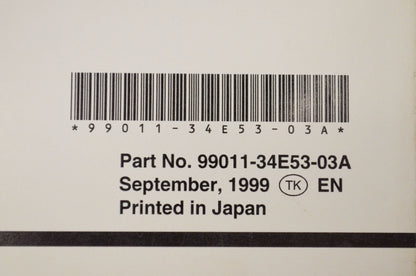 OEM Suzuki 99011-34E53-03A GSX-R600 Owner's Manual