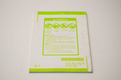 OEM Suzuki 99011-21G50-03A LT-Z250 Owner's Manual