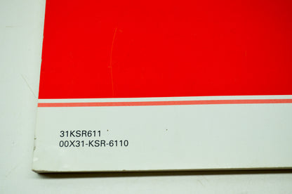 New OEM Honda 31KSR611 05 CR125R Owner's Manual NOS