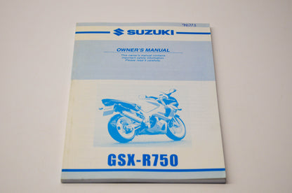 OEM Suzuki 99011-33F50-03A GSX-R750 Owner's Manual