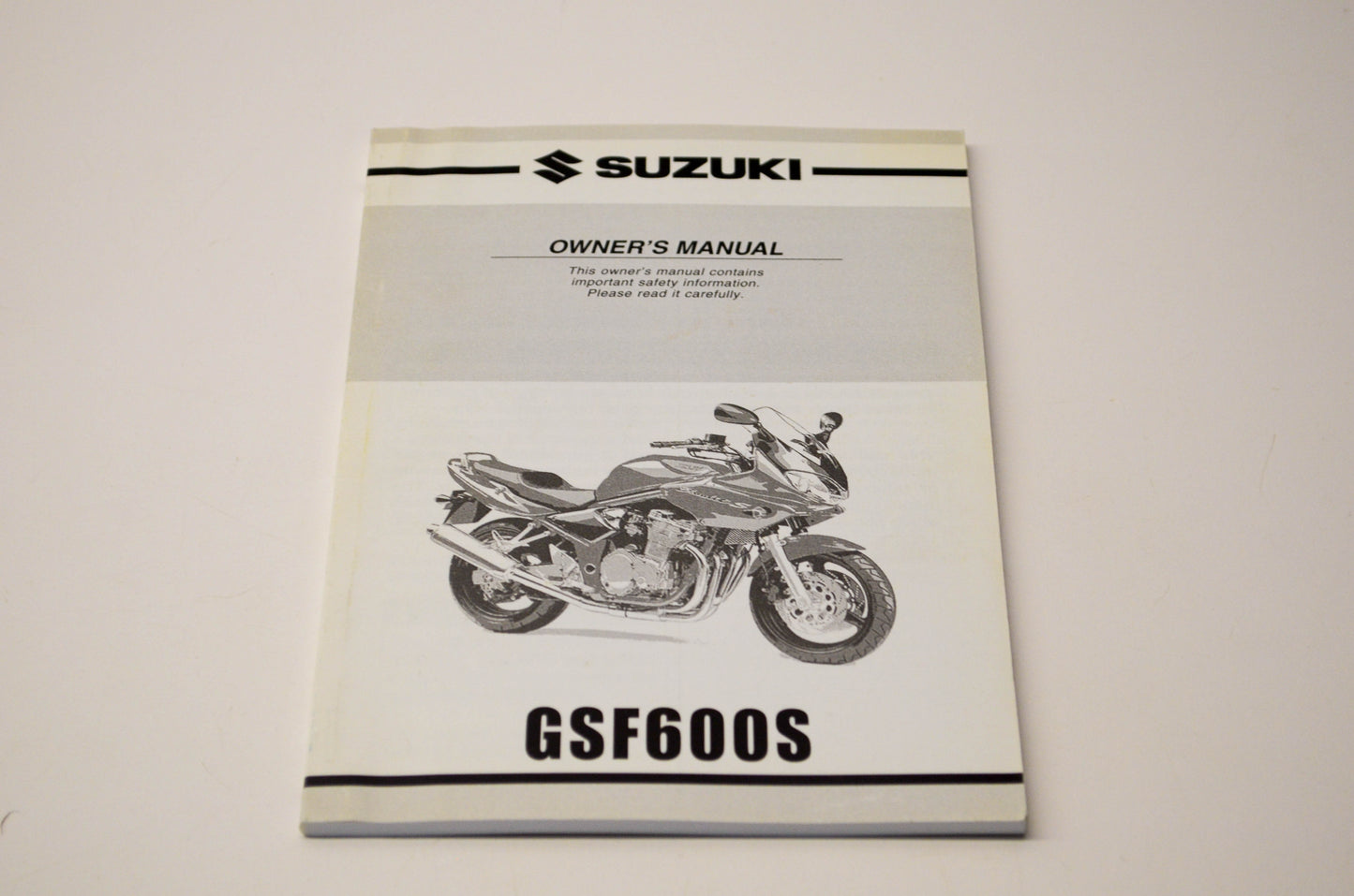 New OEM Suzuki 99011-31F51-03A GSF600S Owner's Manual NOS