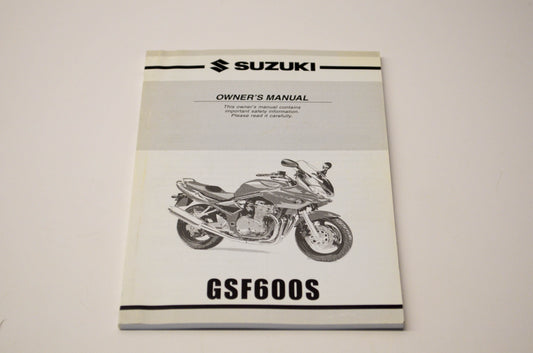 New OEM Suzuki 99011-31F51-03A GSF600S Owner's Manual NOS