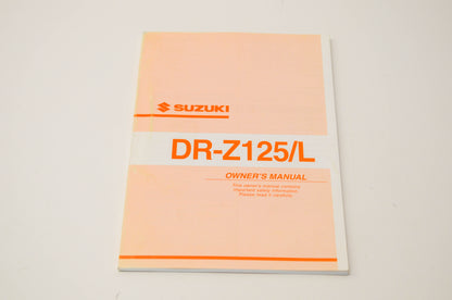 OEM Suzuki 99011-08G50-03A DR-Z125/L Owner's Manual