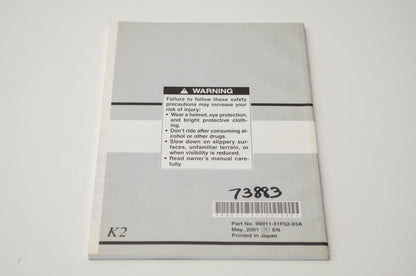 OEM Suzuki 99011-31F52-03A GSF600S Owner's Manual