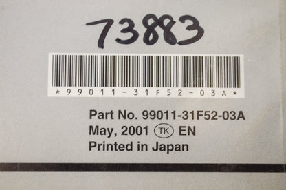 OEM Suzuki 99011-31F52-03A GSF600S Owner's Manual