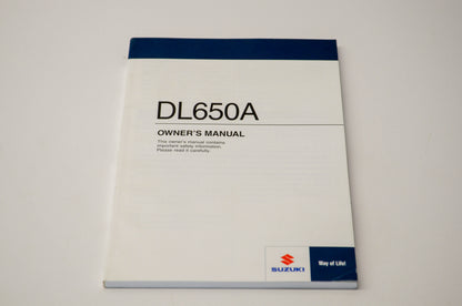 New OEM Suzuki 99011-11J60-03A DL650A Owner's Manual NOS