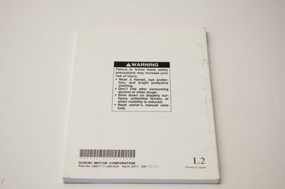 New OEM Suzuki 99011-11J60-03A DL650A Owner's Manual NOS