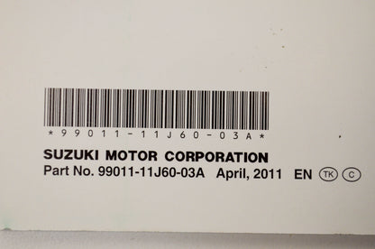 New OEM Suzuki 99011-11J60-03A DL650A Owner's Manual NOS