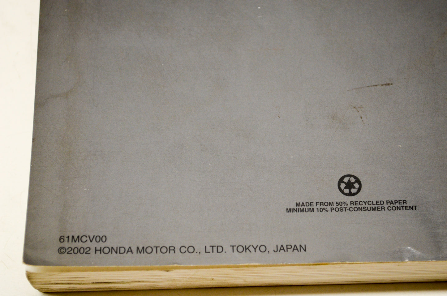 New OEM Honda 61MCV00 02-03 VTX1800R VTX Service Shop Manual NOS