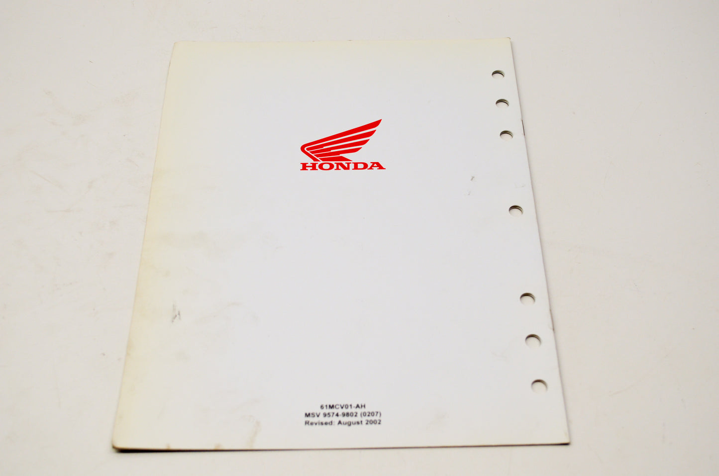 New OEM Honda 02-03 VTX1800S Service Shop Manual Addendum NOS