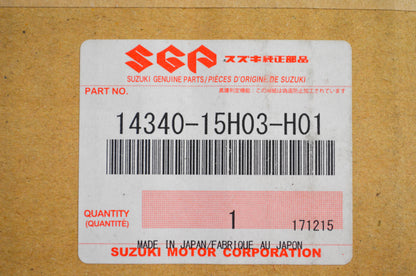 OEM Suzuki 14340-15H03-H01 2018 Hayabusa GSX1300R Left Muffler Slip-on