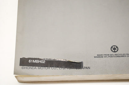 OEM Honda 61MBH02 98-00 VT1100C3 Shadow Aero Service Shop Manual