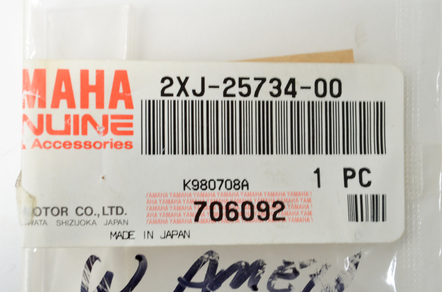 OEM Yamaha 2XJ-25734-00-00 Pin NOS