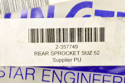 Sunstar 2-357749, S-40280SR Rear Sprocket 49T NOS