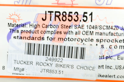 JT Sprockets JTR853-51, JTR853.51 Sprocket 49T NOS