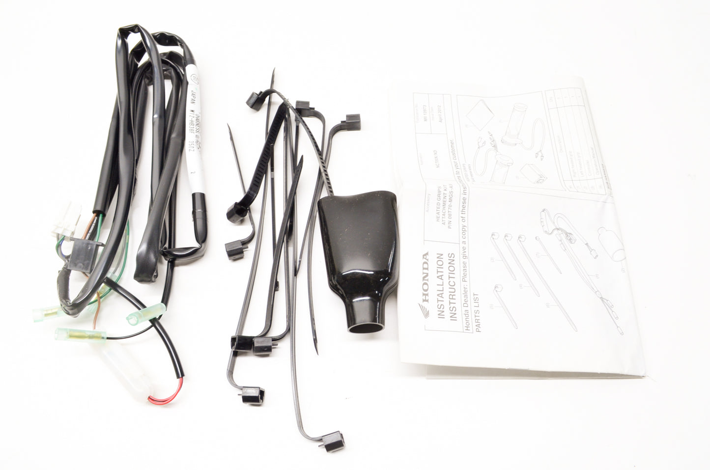 OEM Honda 08T70-MGS-A30 Heated Grip Attachment Kit NOS