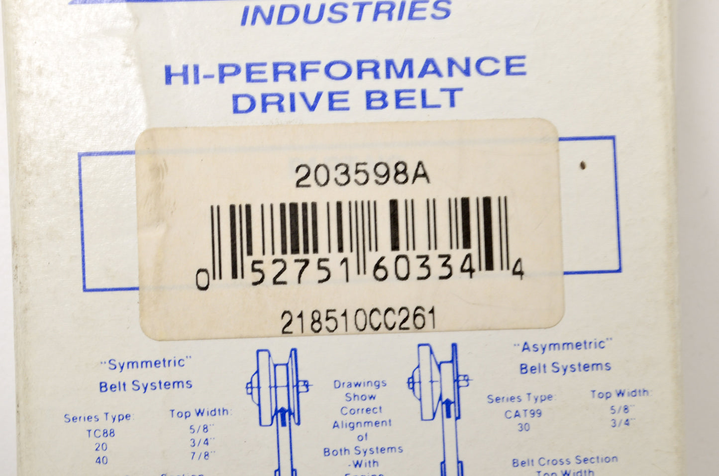 Comet 203598A Belt NOS