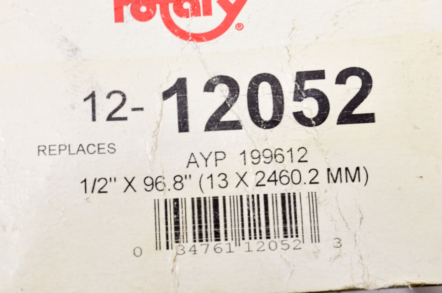 Rotary 12-12052, 199612 Belt NOS