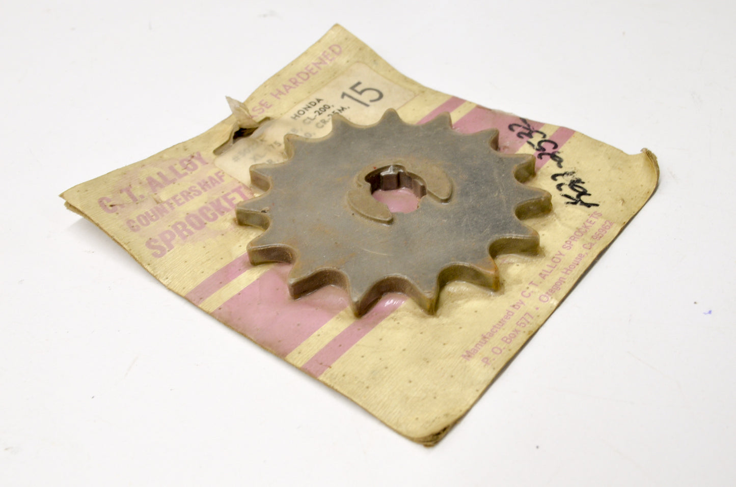 CT Alloy Sprockets K22-2532, 23801-357-810 Sprocket 15T NOS