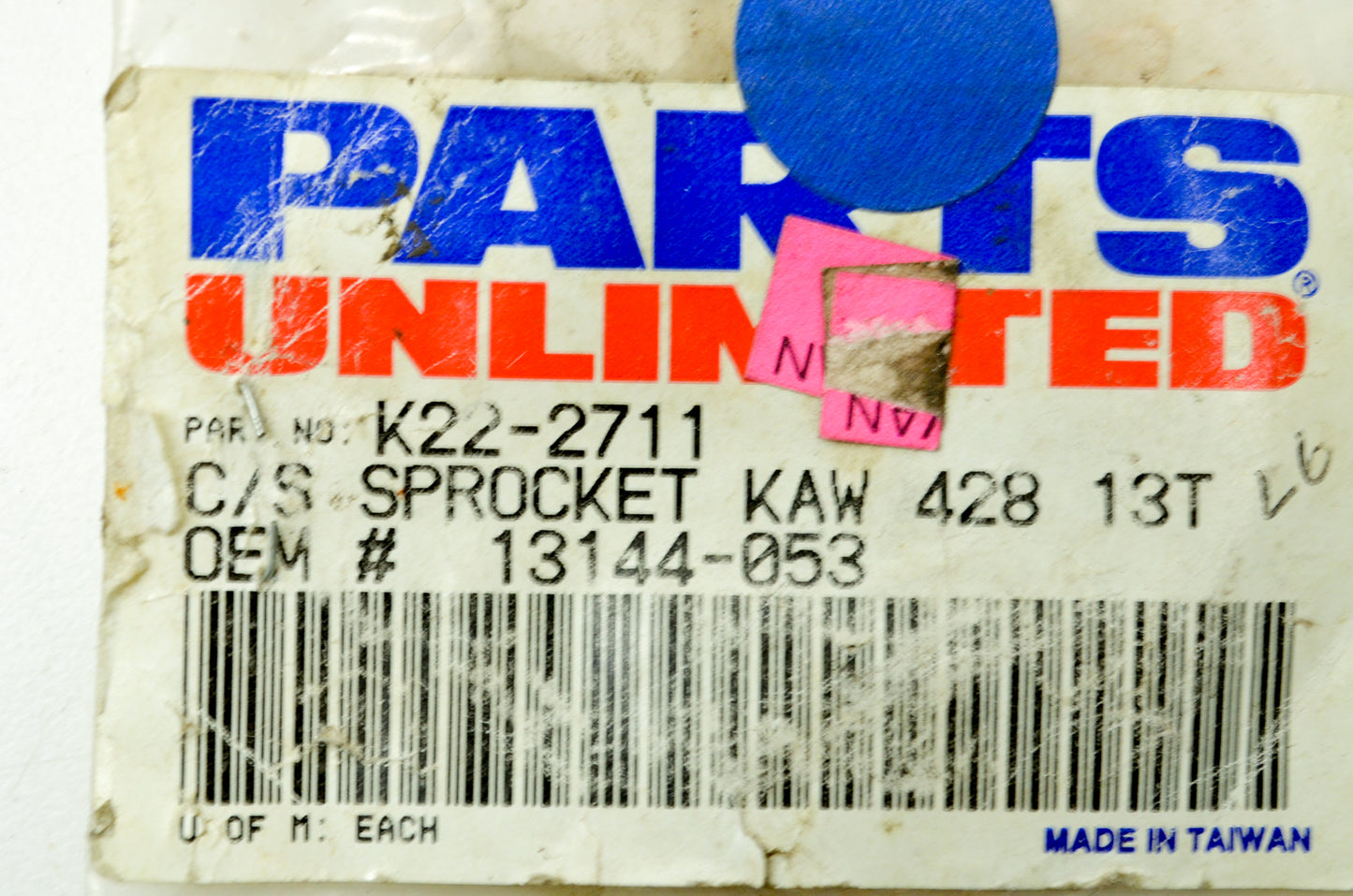 Sunstar K22-2711, 13144-053 Sprocket 13T NOS