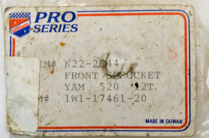 LeMans Pro Series K22-2644, 1W1-17461-20 Sprocket 12T NOS
