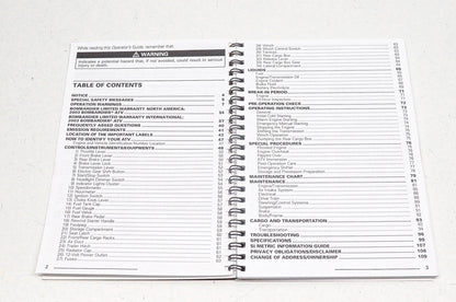 Bombardier 704000024 2003 Traxter Operator's Guide