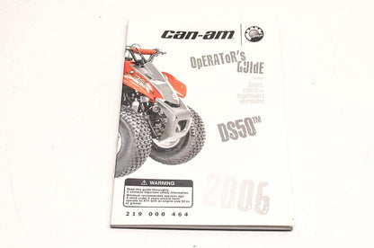 OEM BRP 219000464 2006 Can-Am DS50 Operator's Guide