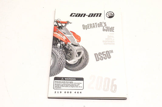OEM BRP 219000464 2006 Can-Am DS50 Operator's Guide