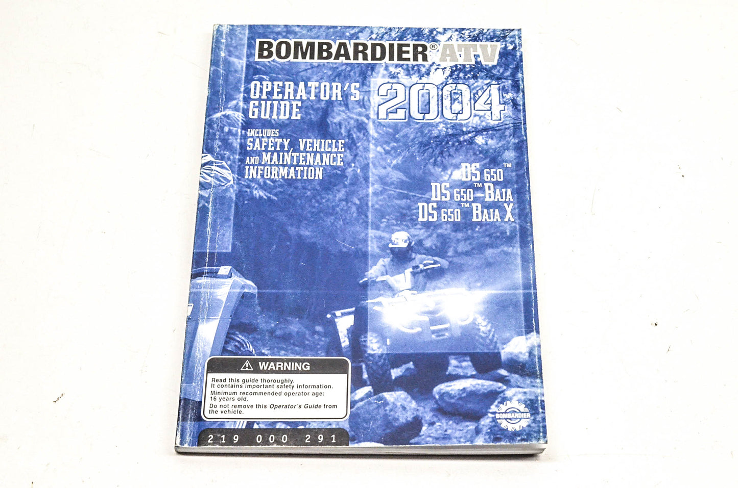 OEM BRP 219000291 2004 Bombardier ATV Operator's Guide