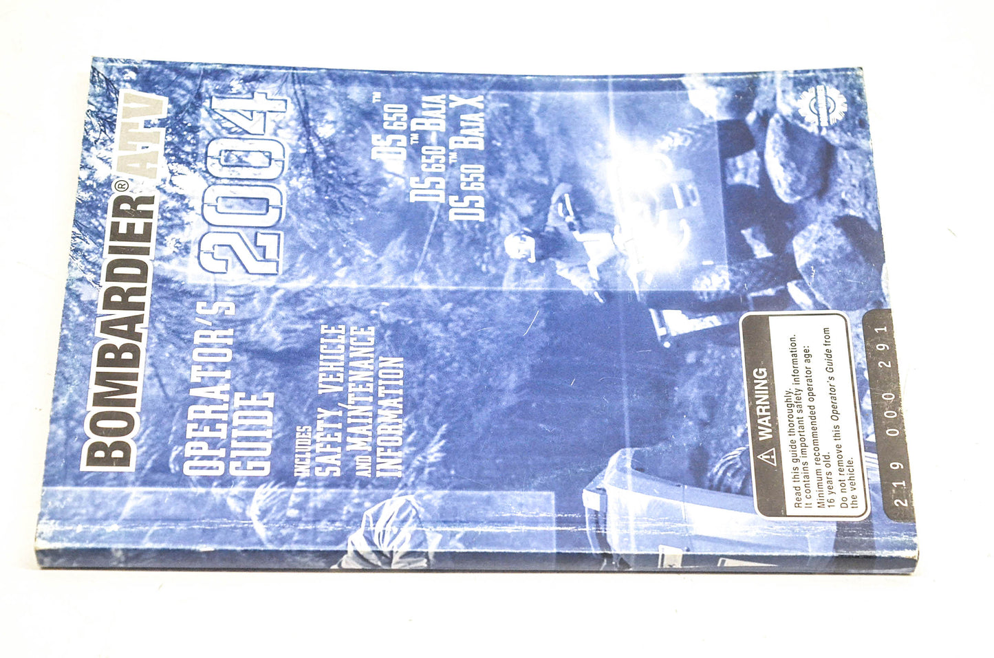 OEM BRP 219000291 2004 Bombardier ATV Operator's Guide