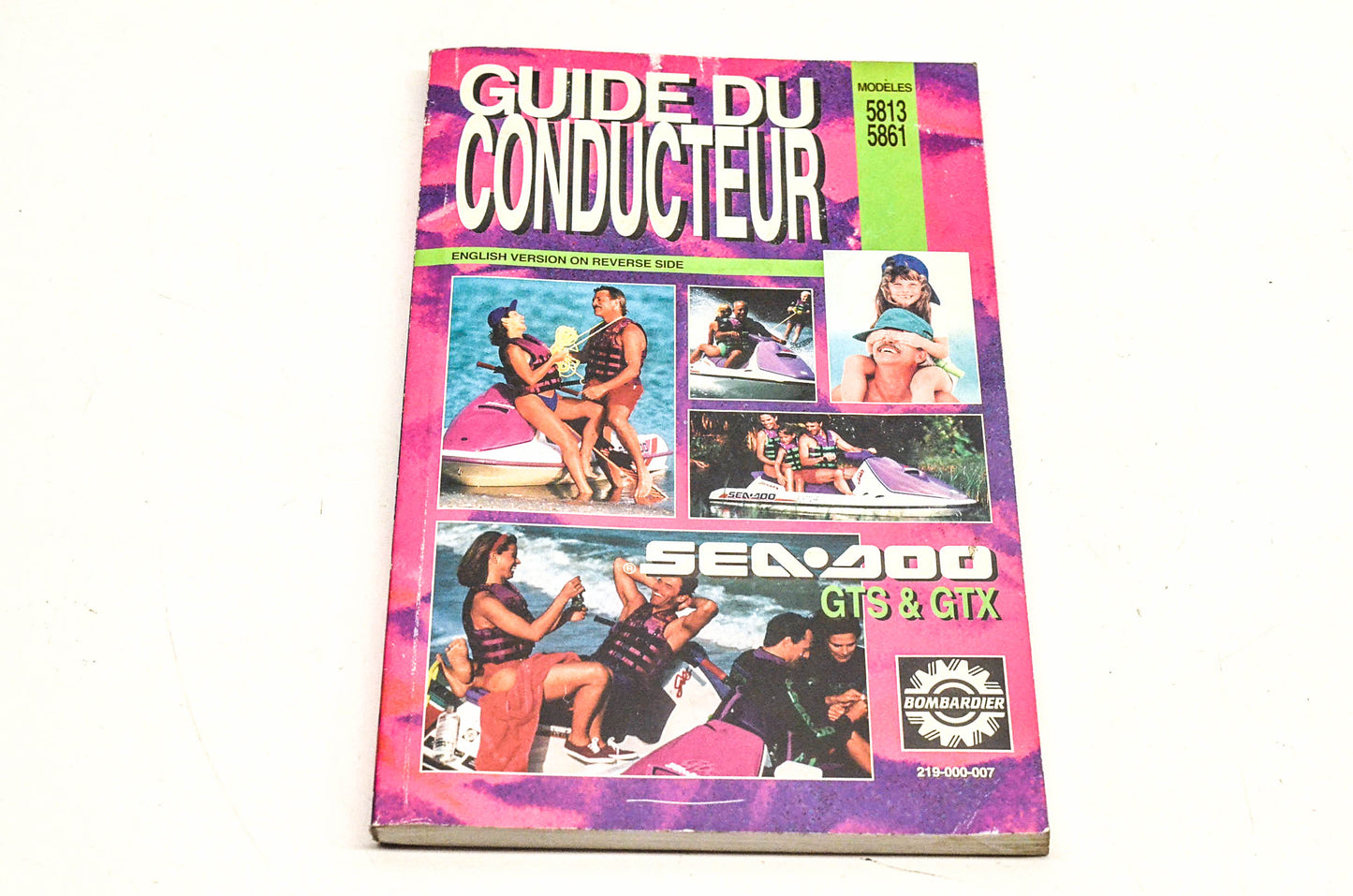 OEM BRP 219000007 1992 SeaDoo GTS GTX Operator's Guide