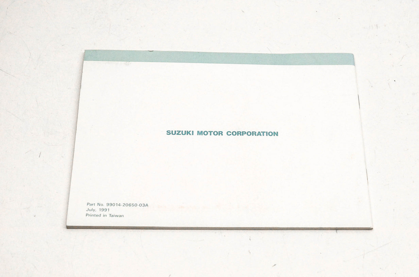 New OEM Suzuki 99014-20650-03A 1991 Parents, Youngsters and Off-Highway Motorcycle Manual NOS