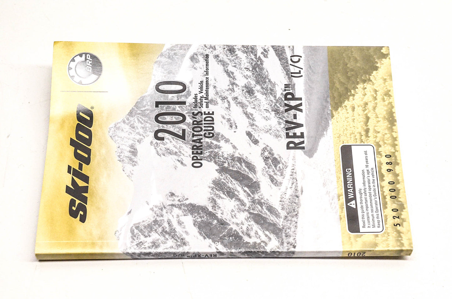 OEM BRP 520000980 2010 SkiDoo REV-XP (L/C) Operator's Guide