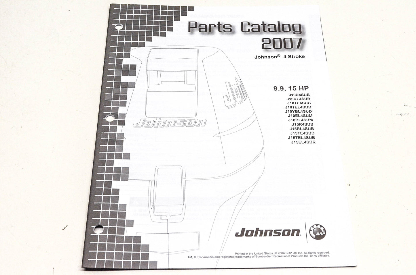 OEM BRP 5007201 2007 Johnson 4-Stroke Parts Catalog