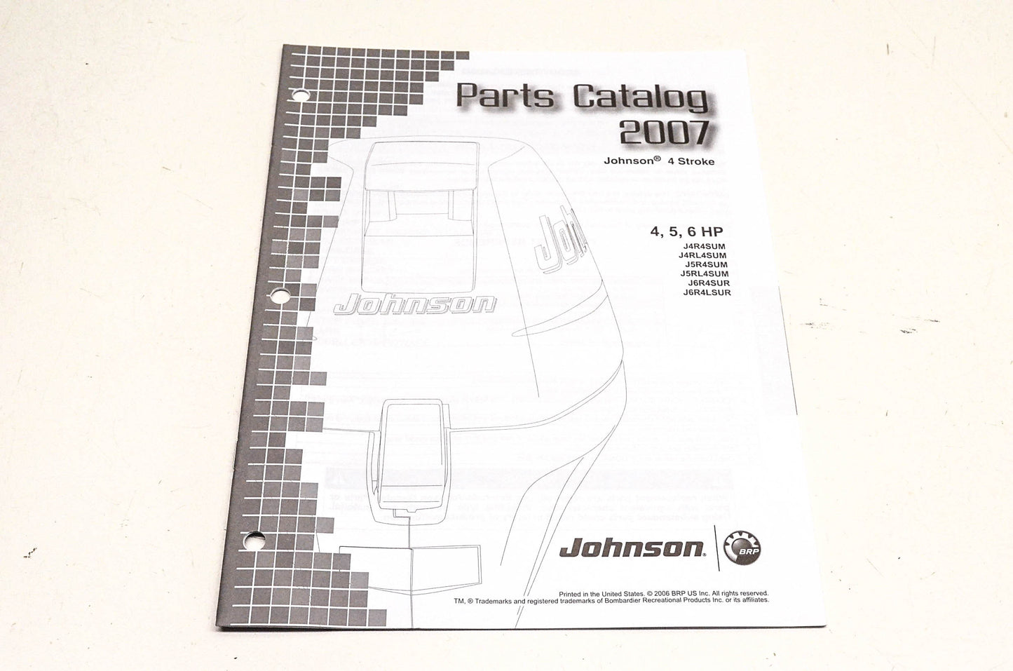 OEM BRP 5007200 2007 Johnson 4-Stroke Parts Catalog