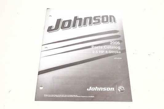 OEM BRP 5006621 2006 Johnson 2.5 HP 4-Stroke Parts Catalog