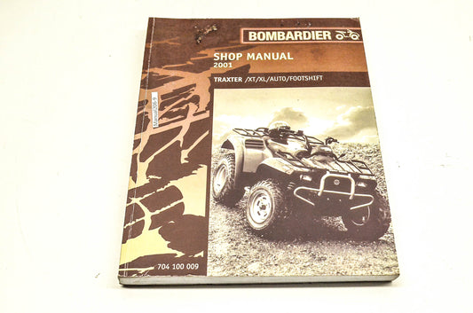 OEM BRP 704100009 2001 Traxter XT XL Auto FootShift Shop Manual