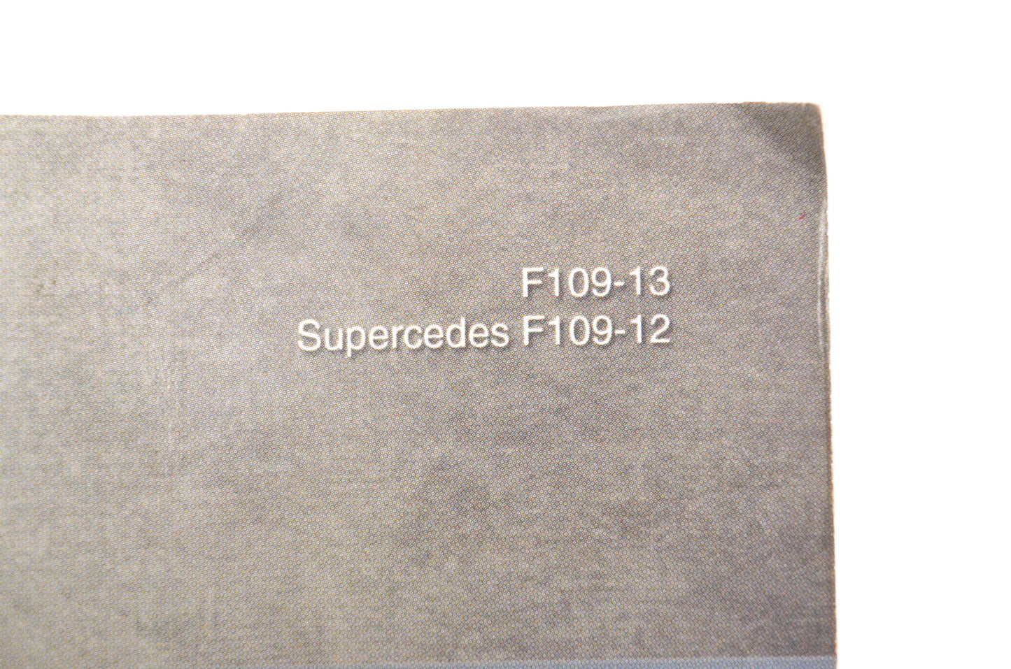 Hastings F109-13 2013 Automotive Filter Application Guide