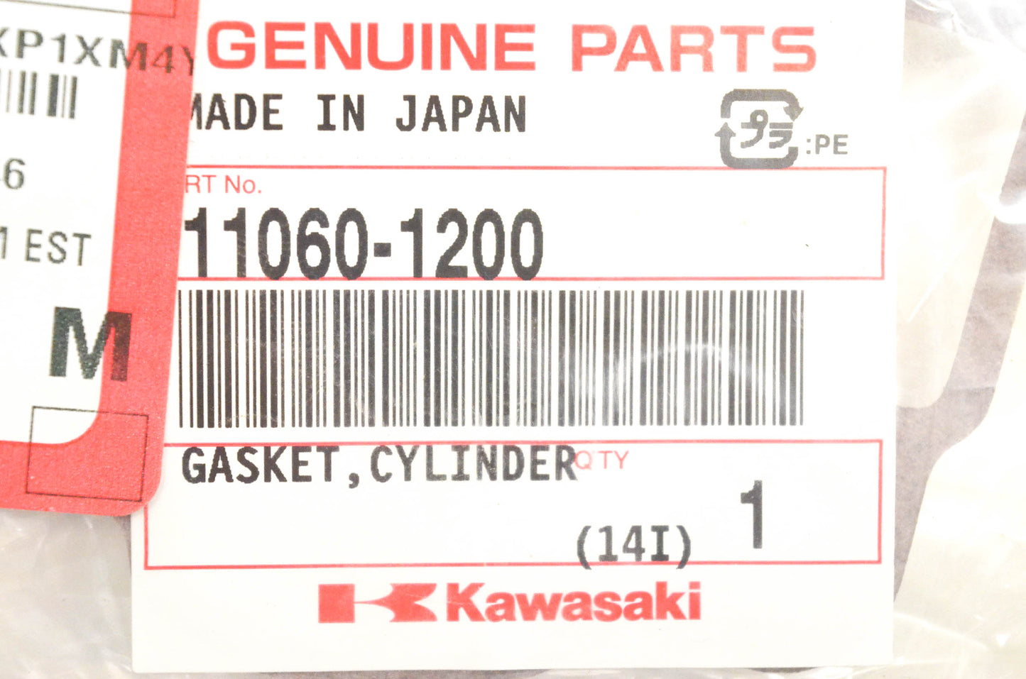 New OEM Kawasaki 11060-1200 Cylinder Base Gasket NOS