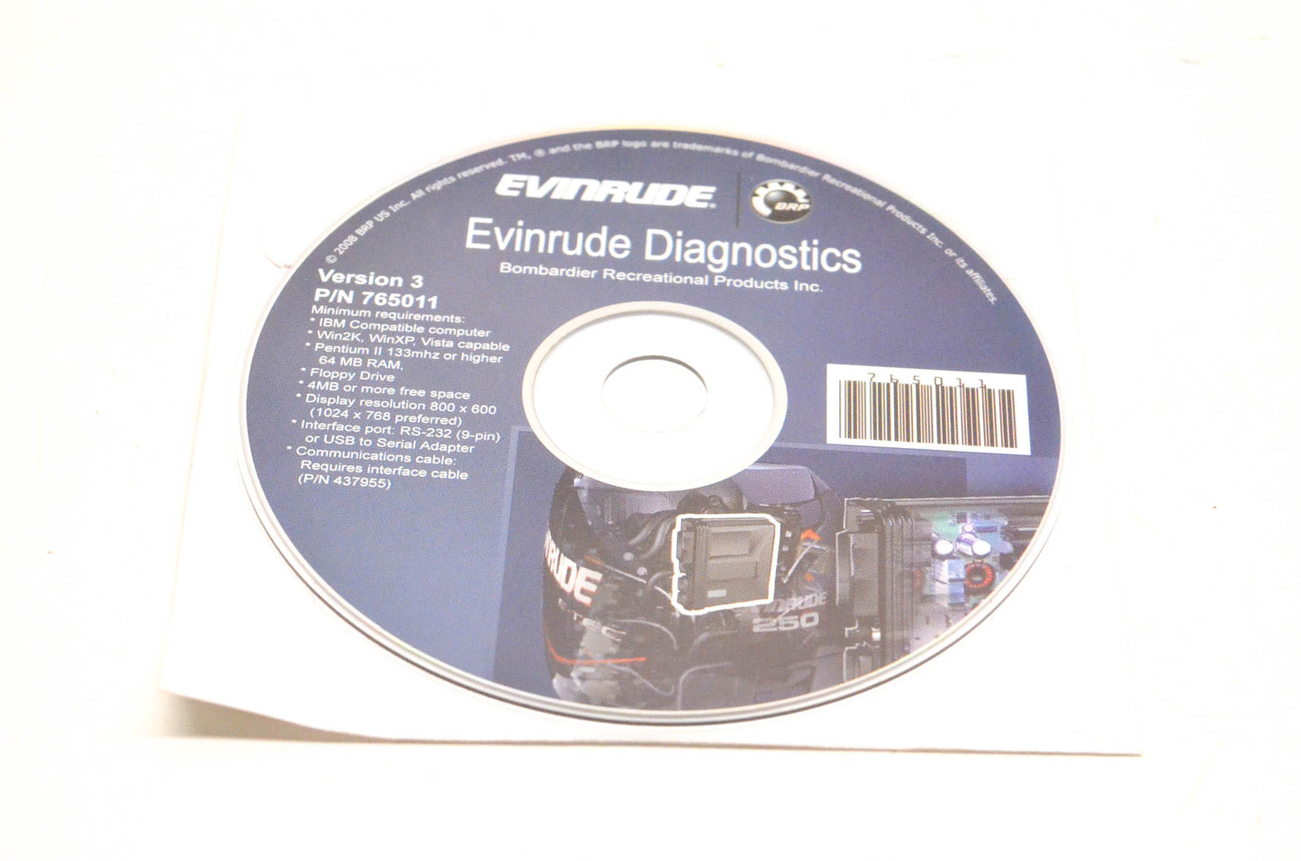 Evinrude 765011 Diagnostics Version 3 CD-ROM