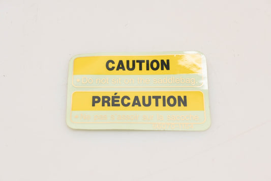 New OEM Kawasaki 56070-1154 Saddle Bag Warning Label Qty 1 NOS