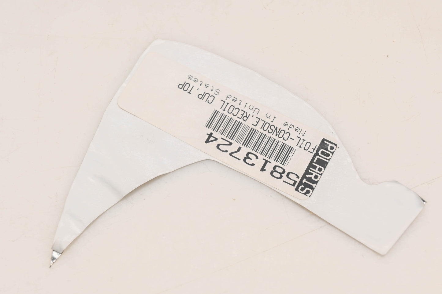 New OEM Polaris 5813724 Console Top Recoil Cup Foil Qty 1 NOS